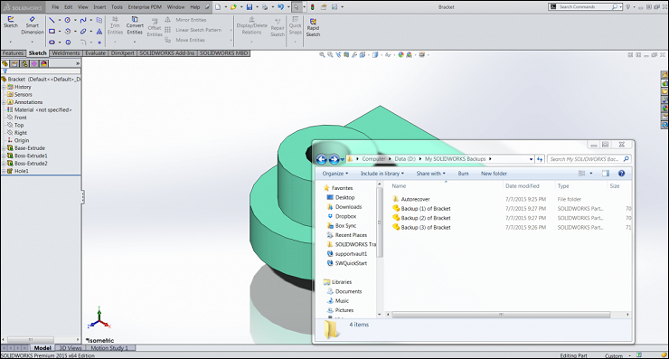 SolidWorks中，用好这个功能，再也不怕数据丢失了！